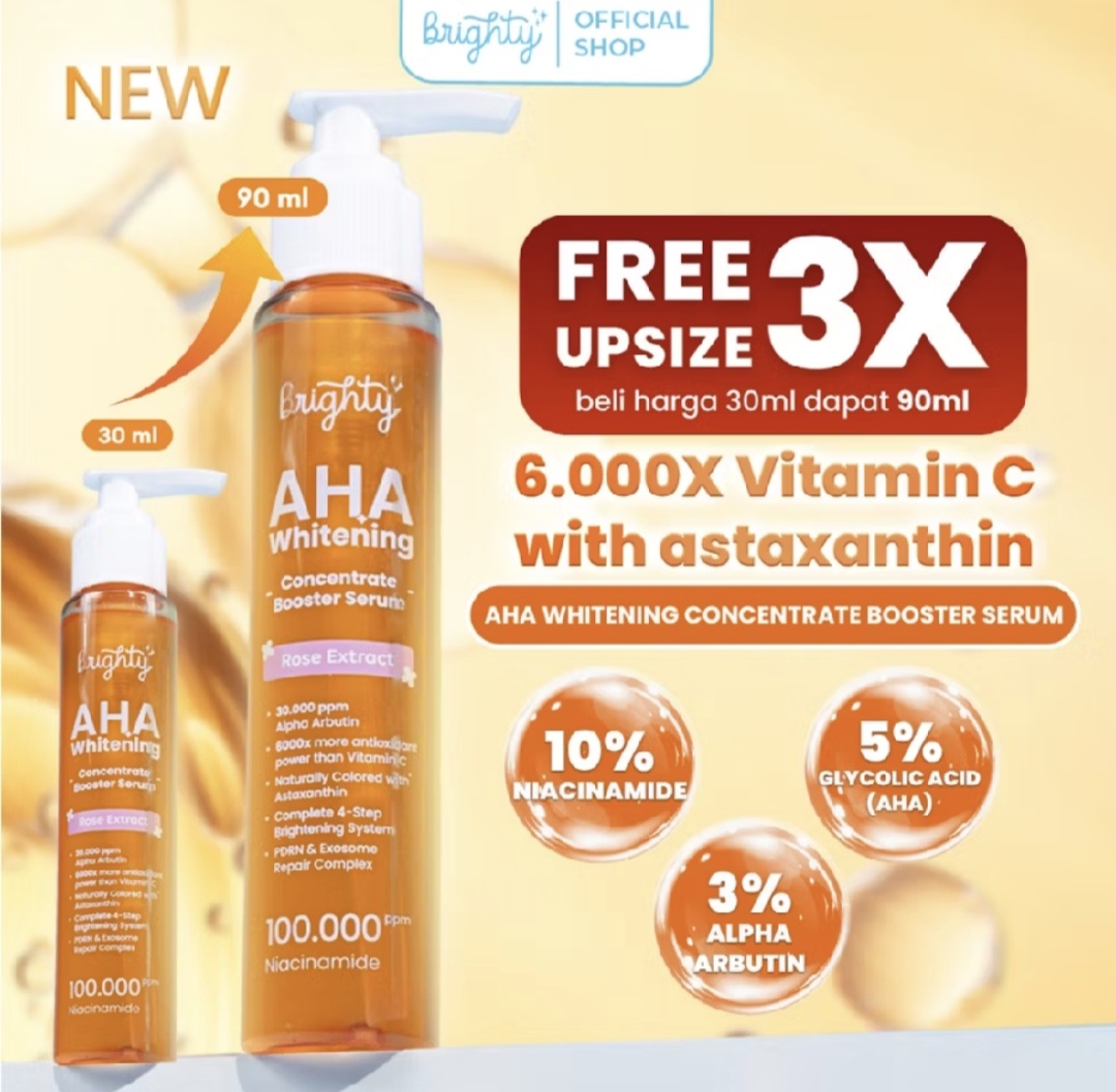 Brighty AHA Whitening Concentrate Booster Serum Body Brightening Body Whitening Brighten