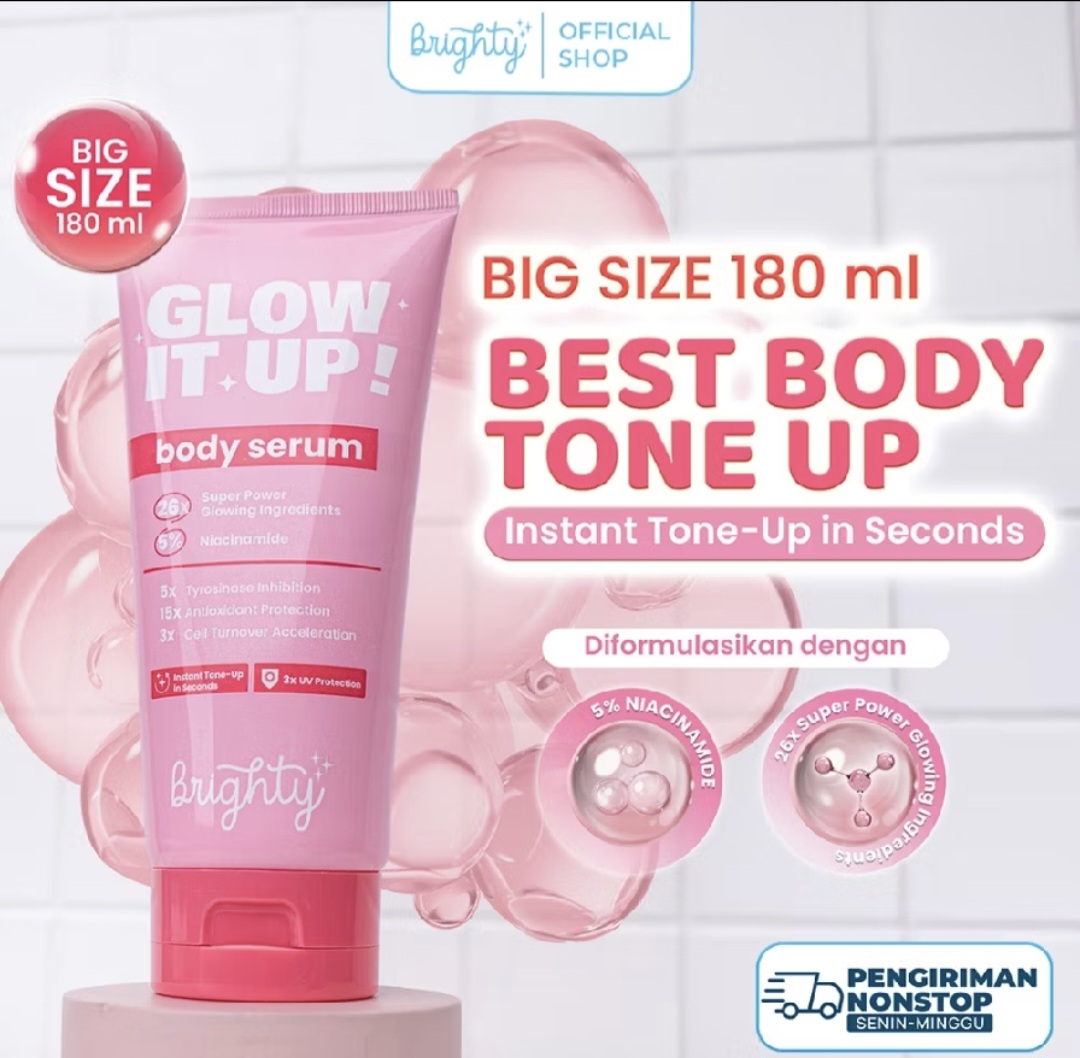 Brighty Glow It Up Body Serum Reduces Dark Spots Skin Brightener Moisturizing