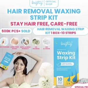 Brighty Hair Removal Waxing Strip Kit Waxing Underarm Waxing Package Pubic hair shaver sugar wax