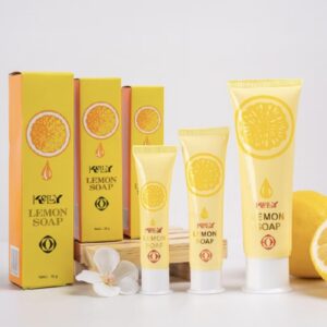 Kelly Lemon Soap 75gr Original BPOM - Brightening / Cleansing Facial Soap