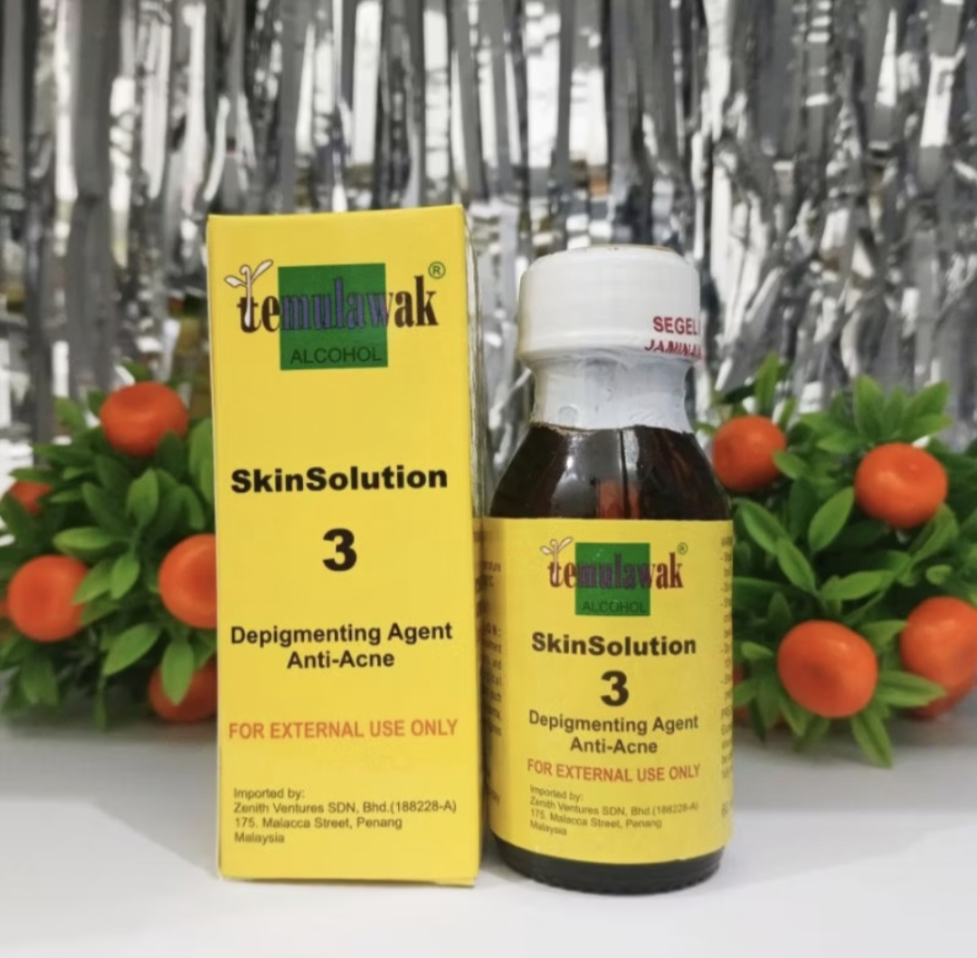 Temulawak Alcohol Skin Solution Removes Black Spots Quickly, 100% Original Seal