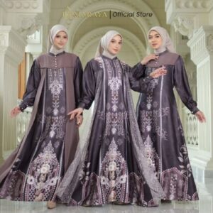 Maraya - Dress Motif Sultan Series Silk Armany Ceruty Mix Tile Luxurious Elegant