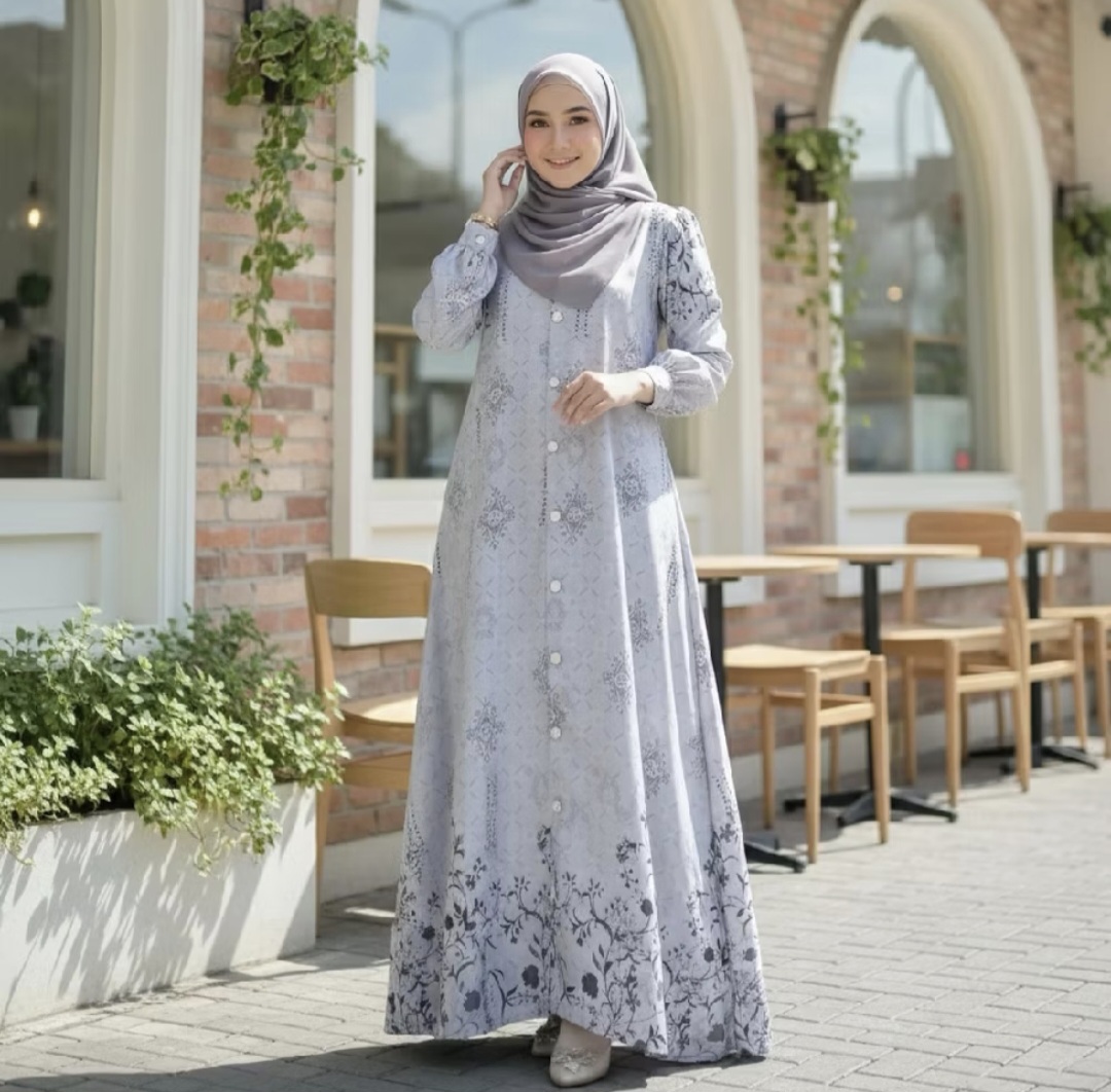 Ellin Hijab - Cipta Dress Maxmara Luxury Gamis with Luxurious Motifs for Eid Holiday Parties