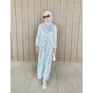 ADIBABYARA - BLOUSE SET RAYON COTTON SKIRT