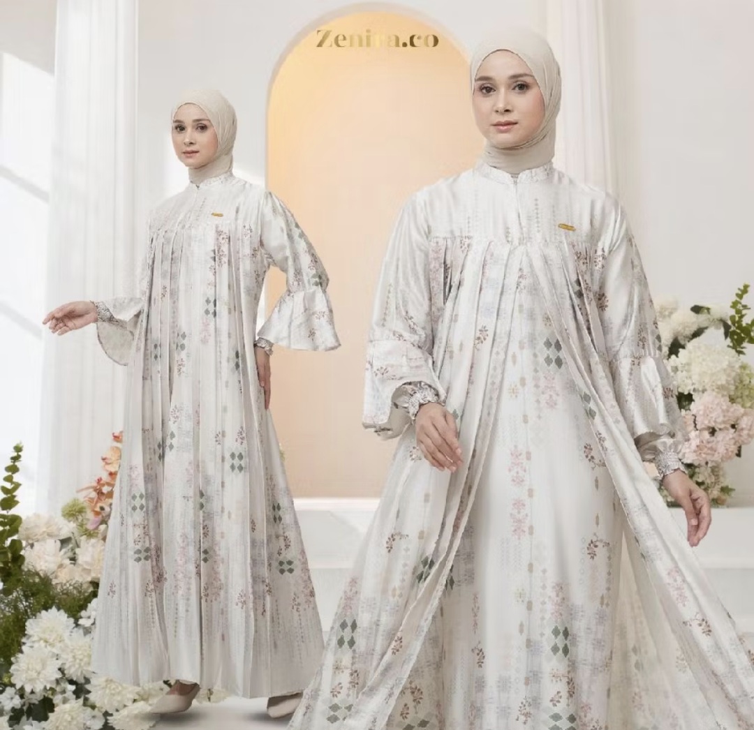 Zenira Official Gamis Lebaran Mahadewi Dress Ethnic | Latest Gamis 2026 Cool Luxurious Silk