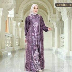 Zenira Official - Premium Eid Gamis for Weddings, Amzara Sultan Series Ceruty Tile