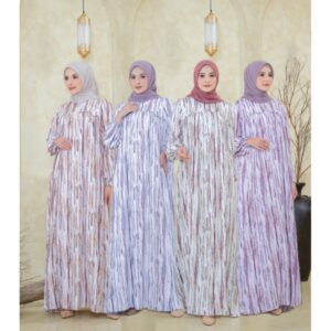 NNFashion ~ AGNIA DRESS Muslim Women's Long, Comfortable, Cool Twill Dressk