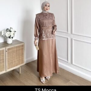 Dezhaf - Dalia Dress Satin / Dress Brukat / Dress Tile Garden