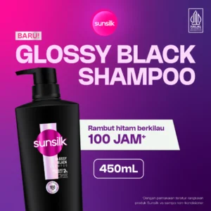 SUNSILK SHAMPOO GLOSSY BLACK 450ML