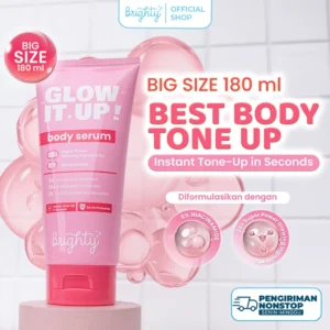 NEW LAUNCH 180ml ] Brighty Glow It Up Body Serum Reduces Dark Spots Skin Brightener Moisturizes Strengthens Skin Barrier