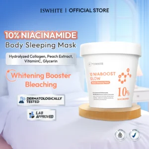 BODY CARE VIRAL] ISWHITE 10 Niaboost Glow Sleeping Body Mask 150g Body Mask Iswhite Body Mask Body Brightening Body Care