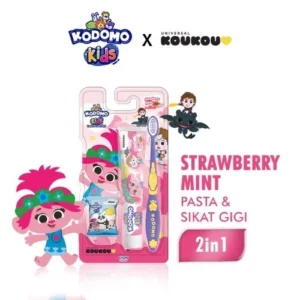 Kodomo Kids Sikat Gigi Strawberry Mint Koukou 2 In 1