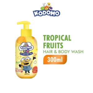 Kodomo Kids 2in1 Hair and Body Yellow Botol 300 ml
