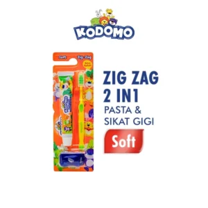 Kodomo Zigzag Toothbrush 2 In 1