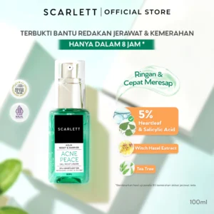 Scarlett Whitening Aqua Reset & Barrier Acne Peace Gel Moisturizer 5% Heartleaf Salicylic Acid - facial moisturizer for oily and acne-prone skin with Heartleaf and Salicylic Acid