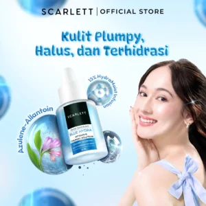 Scarlett Blue Hydra Intensive Calming Solution with Azulene Allantoin Facial Serum for Soothing, Hydrating, Plumpy Skin
