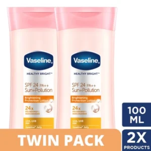 Vaseline Lotion Healthy Bright SPF24 PA++ 100ml Twin Pack