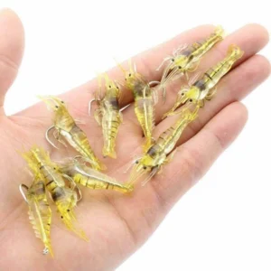 6cm 3g Fishing Shrimp Lure 3pcs Fake Shrimp Bait Artificial Bait