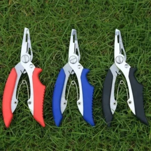 Splitting pliers for removing fishing hooks from fish mouths, can also be used for other things