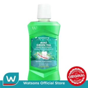 Watsons Mint Green Tea Herbal Mouthwash 500ml