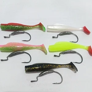 ONE PCS SOFLURE 6CM USING HKENZI HOOK 1.# SOFT MATERIAL NOT EASILY TEARED
