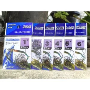 BLUE SPIT SHRIMP FISHING HOOKS IN ONE PACK OF 20PCS SHARP AND NOT EASY TO BIND