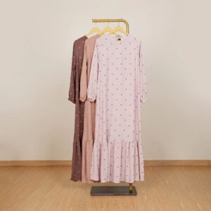 Le Khari Hasya Dress Rayon Material Viscose Gamis Homedress Busui Size S - XL
