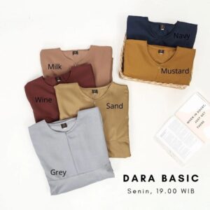 Le Khari Dara Gamis Busui Gamis Plain Gamis Katun Toyobo