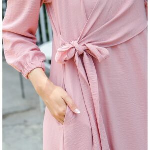 Lekhari Dress Zaskia Gamis Plain Rayon Crinkle Issey plain Gamis Busui Size S - XL