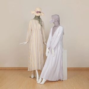 Lekhari Feliza Dress Rayon Material Valencia Gamis Homedress Busui Size S - XL