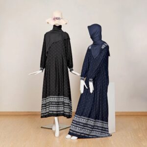 Le Khari Nadra Dress Rayon Material Rayon Valencia Gamis Homedress Busui Size S - XL