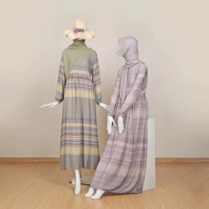 Le Khari Ghiska Dress Rayon Viscose Material Gamis Homedress Busui Size S - XL