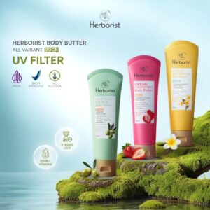 Herborist Body Butter 80gr With Niacinamide Double Vitamin E Moisturizes The Body Brightening The Skin