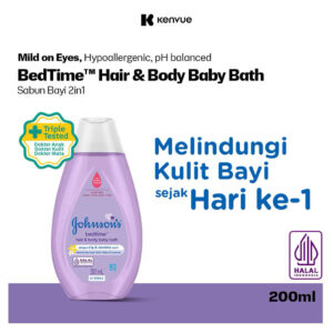 JOHNSON'S Bedtime Hair & Body Baby Bath - 2in1 Baby Soap 200ml