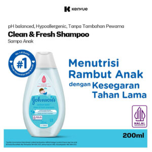 JOHNSON'S Active Kids Clean & Fresh Shampoo - Children's Shampoo 200ml