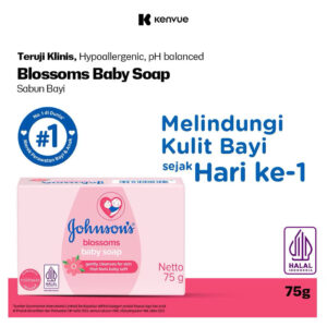 JOHNSON'S Blossoms Baby Bar Soap - Baby Soap 75gr