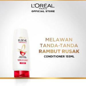 L'Oreal Paris Elseve Total Repair 5 Repairing Conditioner Hair Care with Ceramide - Fights and Repairs Damaged Hair Marks 155ml Damaged Hair Damage Hair Conditioner Conditioner