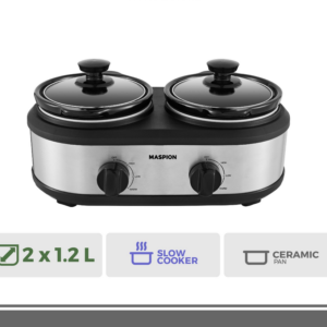 Maspion Slow Cooker Magic Cooker Double Tube 1.2 Liter MSC-2215