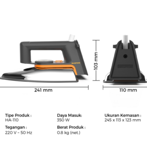 Maspion Automatic Iron HA-110 Ceramic Coating