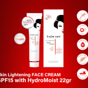 KOJIE SAN Skin Lightening Face Cream SPF15 UVA/UVA Protection w/ Hydromoist 22gr