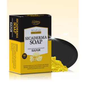 TAZAKKA SICADERMA 90 Gr Soap For Greetings Poodle Skin Eczema Scabies Black Soap Bar