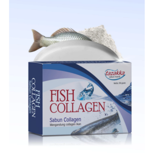 TAZAKKA Fish Collagen Original Bpod Anti Aging Soap Bar Gloves Bleach All Over The Body
