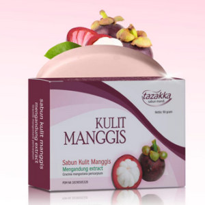 TAZAKKA Mangosteen Skin Soap 90gr Antioxidants Eliminate Black Spots Natural Refrigerator Bar