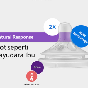 Philips Avent | Baby Dot Milk Bottle | Natural Response | Dot Like Mother Breast | 6M+ | SCY966/12