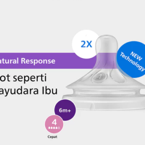 Philips Avent | Baby Dot Milk Bottle | Natural Response | Dots Like Mother Breasts | 6M+ | SCY964/02