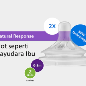 Philips Avent | Baby Dot Milk Bottle | Natural Response | Dot Like Breasts Mother | 0-3M | SCY962/02