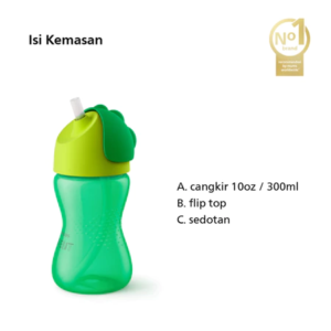 Philips Avent | Straw Cup | Baby Drinking Bottle | With BPA Free Straw | 12m+ | 300ml | SCF798/01