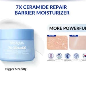 BIOAQUA 7X Ceramide Skin Barrier Repair Moisturizer Cream 50g Facial Momoyer Cream Face Bleach Cream Night Cream Moisturizer