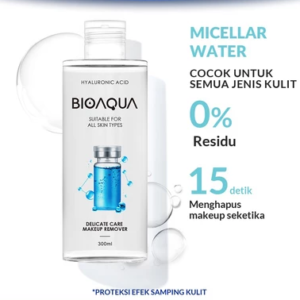 BIOAQUA Micellar Water 300ml Make Up Remover Hyaluronic Acid Polypeptide Gentle Cleansing Water Micelar Water
