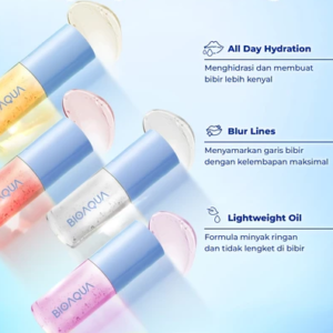 BIOAQUA Magic Color Lip Oil Balm Lip Gloss Hydration Lip Serum All Day